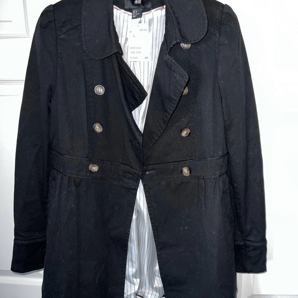 Black Double-Breasted Coat